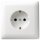 Gira 044003 Schuko Vollplatte Standard 55 Reinweiß