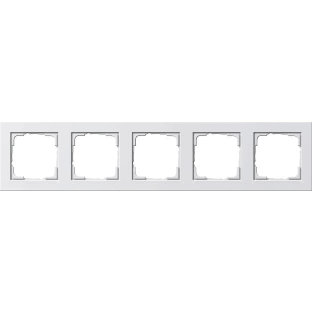 Gira 021529 Abdeckrahmen 5-fach Gira E2 Reinweiß