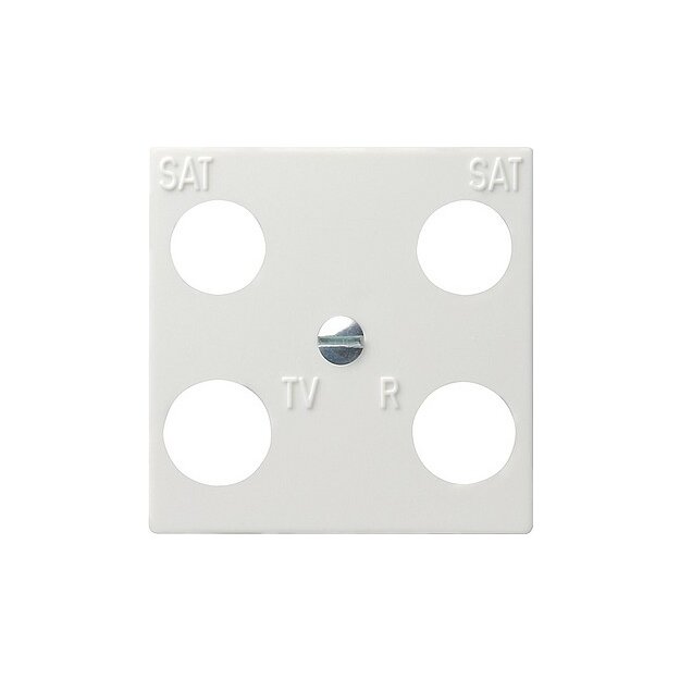 Gira 025803 Zentralplatte 4-fach Zubehör Reinweiß