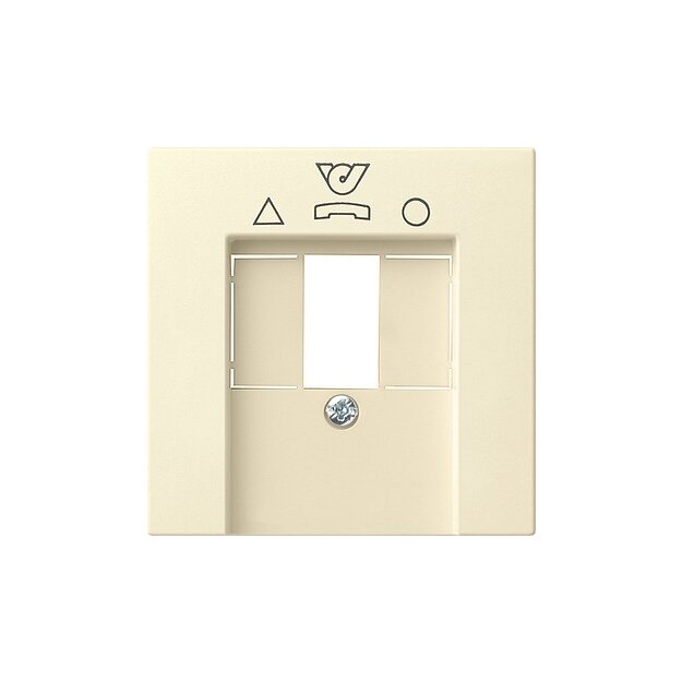 Gira 026001 Abdeckung TDO-Anschlussdose System 55 Cremeweiß