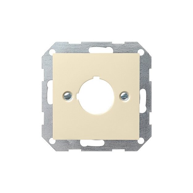 Gira 027201 Abdeckung Tragring Geräte Ø 22,5 mm System 55 Cremeweiß