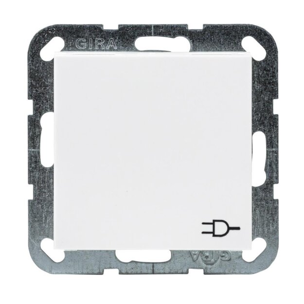 Gira 045403 Schuko Klappdeckel System 55 Reinweiß