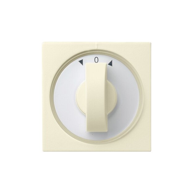Gira 066601 Abdeckung Knebel Zeitschalter + Jalousie System 55 Cremeweiß