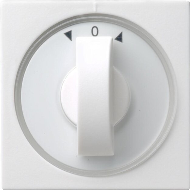 Gira 066603 Abdeckung Knebel Zeitschalter + Jalousie System 55 Reinweiß