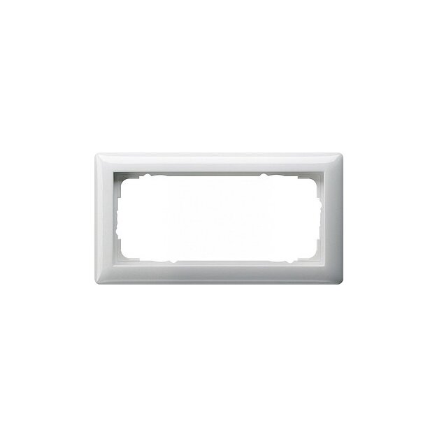 Gira 100203 Abdeckrahmen 2-fach ohne Mittelsteg Standard 55 Reinweiß