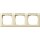 Gira 109301 Abdeckrahmen 3-fach waagerecht Beschriftungsfeld Standard 55 Cremeweiß