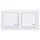Gira 115803 Schuko Klappdeckel + Set IP44 + Rahmen 2-fach Standard 55 Reinweiß