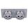 Gira 115803 Schuko Klappdeckel + Set IP44 + Rahmen 2-fach Standard 55 Reinweiß