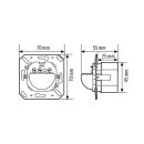 Esylux EM10055010 Wand-Bewegungsmelder 180° mit...