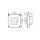 ESYLUX EM10055157 Abdeckung IP 44 ähnlich RAL 9010 für MD 180i und PD 180i COVER IP44 WH Weiß