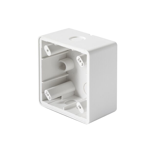 ESYLUX EM10055164 Aufputzdose IP 20/IP 44 für MD 180i und PD 180i MOUNTING BOX IP44 SM WH Weiß