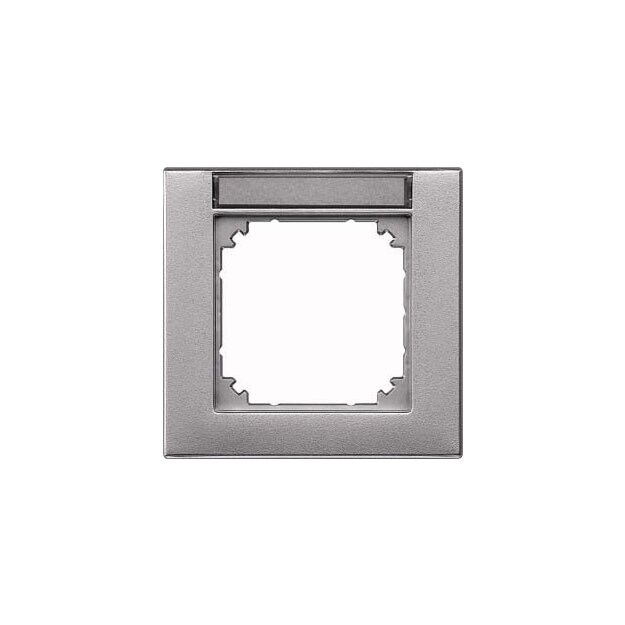Merten 476160 M-PLAN-Rahmen 1-fach beschriftbar Aluminium