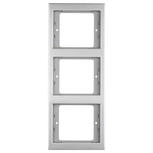 Berker 13337004 Rahmen 3-fach senkrecht K.5 Edelstahl Metall mattiert