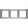 Berker 13737004 Rahmen 3-fach waagerecht K.5 Edelstahl Metall mattiert