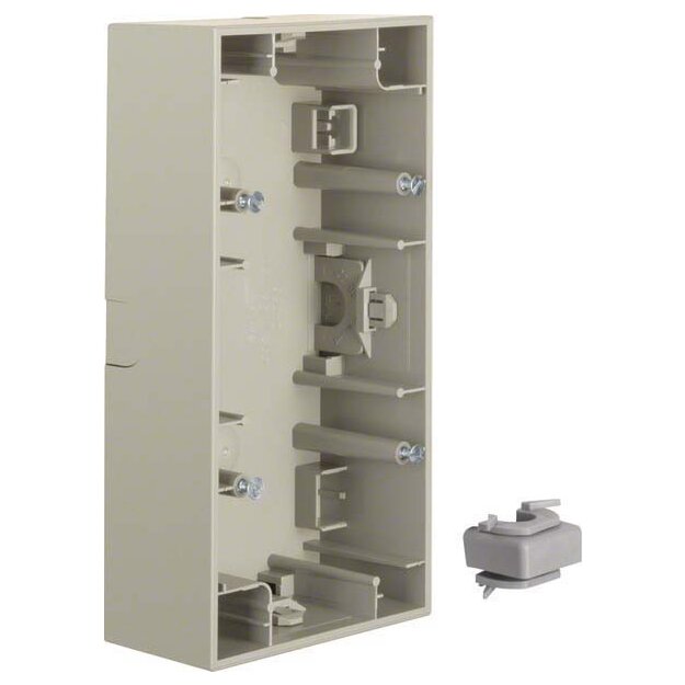 Berker 10527004 Aufputz-Gehäuse 2-fach K.5 Edelstahl lackiert
