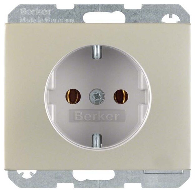 Berker 41157004 Steckdose SCHUKO K.5 Edelstahl rostfrei