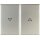 Berker 14357104 Wippe 2-fach mit Aufdruck Symbol Pfeil K.5 Edelstahl rostfrei