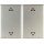 Berker 14357204 Wippe 2-fach mit Aufdruck Symbol Pfeile K.5 Edelstahl rostfrei