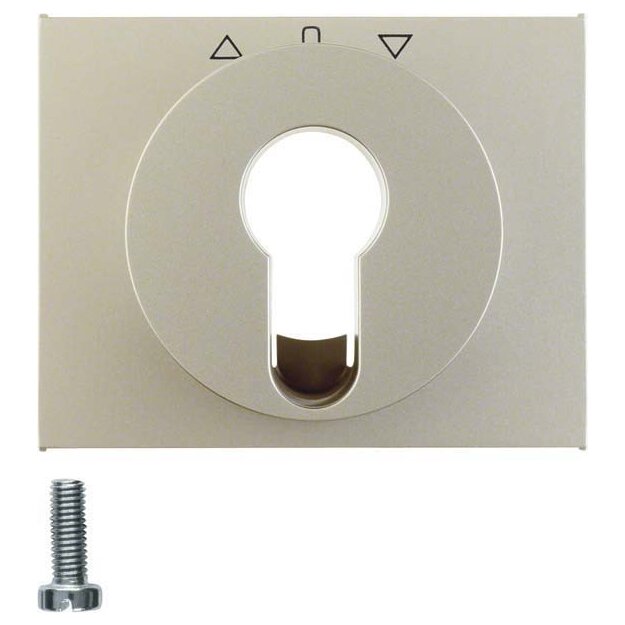 Berker 15047104 Zentralstück für Jalousie-Schlüsselschalter/-taster K.5 Edelstahl lackiert