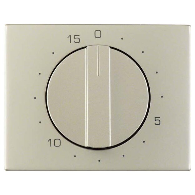 Berker 16347104 Zentralstück mit Regulierknopf für mechanische Zeitschaltuhr K.5 Edelstahl
