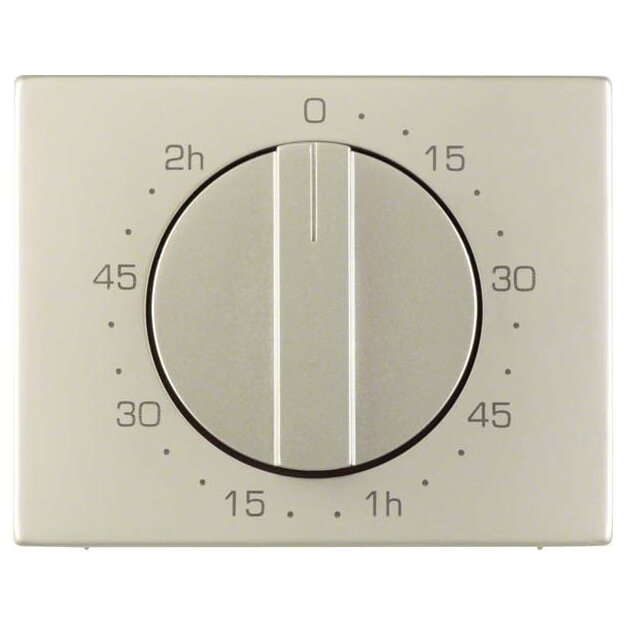 Berker 16357104 Zentralstück mit Regulierknopf für mechanische Zeitschaltuhr K.5 Edelstahl