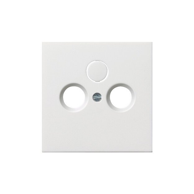 Gira 0869112 Abdeckung Koaxial-Antennensteckdose Flächenschalter Reinweiß