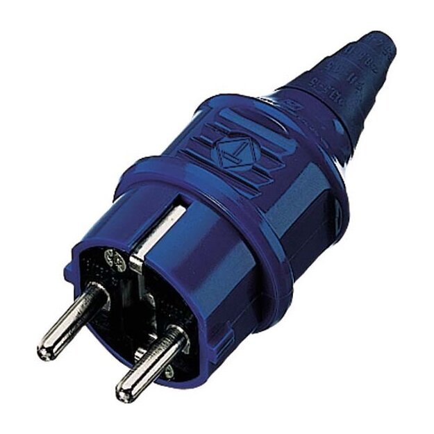 Mennekes Schuko-Stecker 16A 2P+E 230V Blau 10838