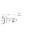 Mennekes Schuko-Kupplung 16A 2P+E 230V Blau DWD 10833