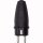 Merten 122151 Gummi-SCHUKO-Stecker Schwarz