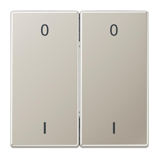 Jung ENOES2995-01-L EnOcean Funk-Wandsender 4-kanalig mit Symbol 01 Serie A/AS Edelstahl