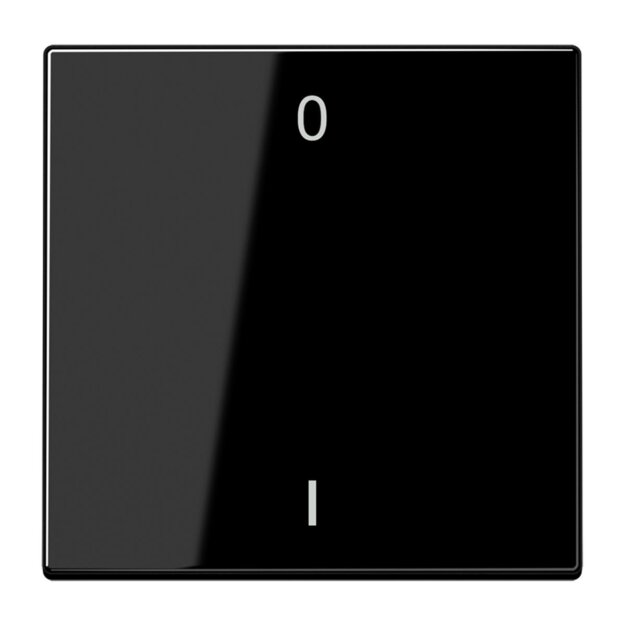 Jung ENOLS990-01SW EnOcean Funk-Wandsender 2-kanalig mit Symbol 01 Serie LS Schwarz
