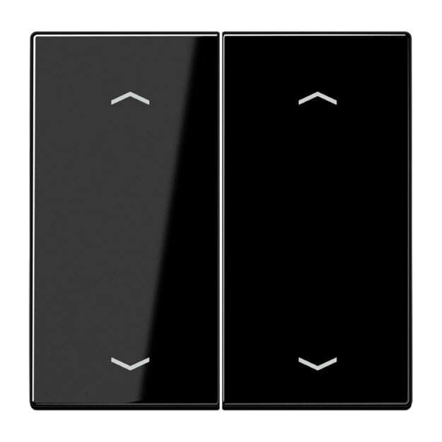 Jung ENOLS995MPSW EnOcean Funk-Wandsender 4-kanalig mit Symbol Pfeil Serie LS Schwarz