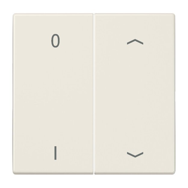 Jung ENOLS995P01 EnOcean Funk-Wandsender 4-kanalig mit Symbol 01 Pfeil Serie LS Weiß