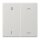 Jung ENOLS995P01LG EnOcean Funk-Wandsender 4-kanalig mit Symbol 01 Pfeil Serie LS Lichtgrau