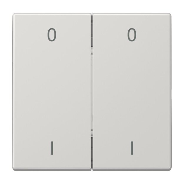 Jung ENOLS995-01LG EnOcean Funk-Wandsender 4-kanalig mit Symbol 01 Serie LS Lichtgrau