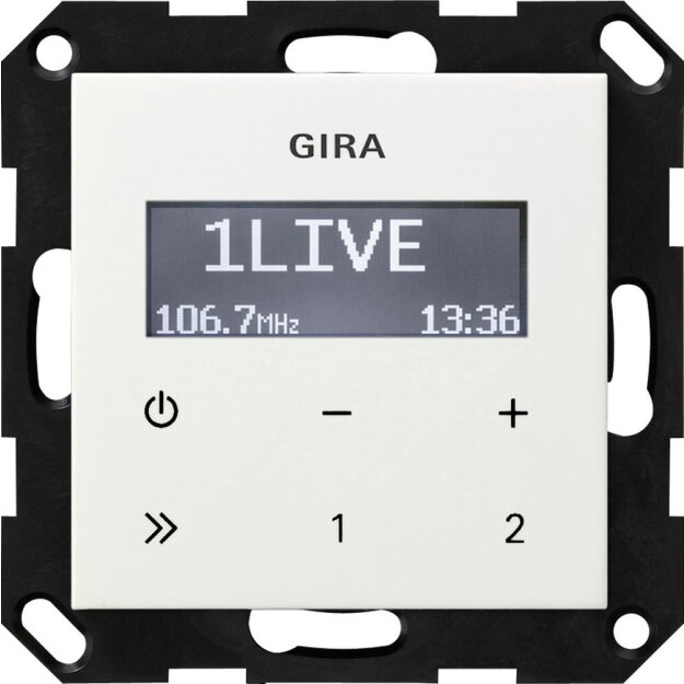 Gira 228403 UP-Radio RDS o.Lautsprecher System 55 Reinweiß