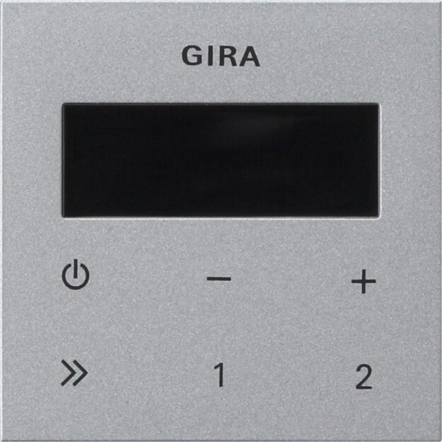 Gira 248026 Bedienaufsatz UP-Radio RDS System 55 Farbe Alu