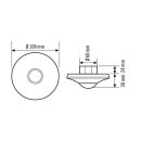 ESYLUX EP10425042 Decken-Präsenzmelder 360°...