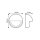 ESYLUX EM10041129 Abdeckkappe für Bewegungsmelder MD-W200i optik MD-W COVER SR Silber