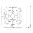 Steinel 000363 Aufputz-Adapter Control Pro IP54