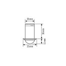 Esylux EP10425776 Deckeneinbau-Bewegungsmelder 360°...