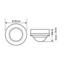 ESYLUX EP10426810 Decken-Präsenzmelder 360°...