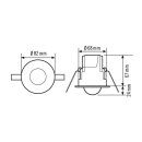 Esylux EP10510007 Deckeneinbau-Bewegungsmelder 360°...