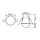 ESYLUX EP10510021 Deckeneinbau-Bewegungsmelder 360° ca Ø 24 m fernbedienbar MD-CE 360i/24