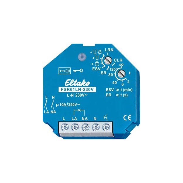 Eltako Funkaktor Stromstoßschalt. FSR61LN-230V (1er)