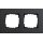 Gira 0212226 Abdeckrahmen 2-fach Gira Esprit Linoleum-Multiplex Anthrazit