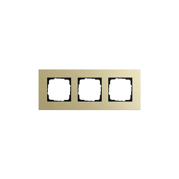 Gira 0213217 Abdeckrahmen 3-fach Gira Esprit Aluminium Hellgold