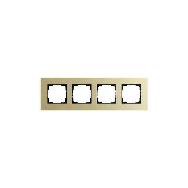 Gira 0214217 Abdeckrahmen 4-fach Gira Esprit Aluminium Hellgold