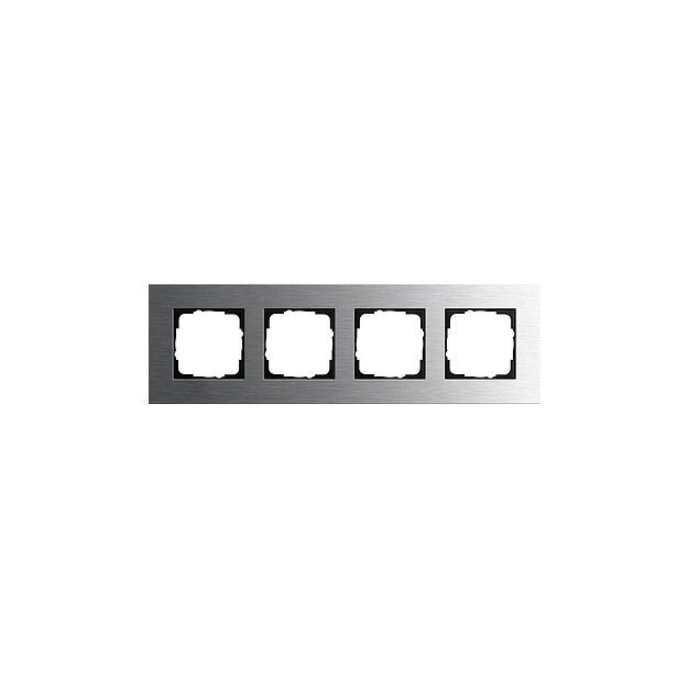 Gira 0214219 Abdeckrahmen 4-fach Gira Esprit Edelstahl