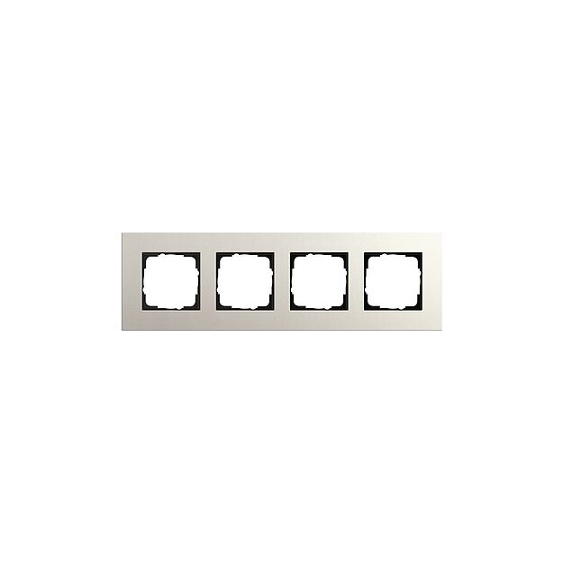 Gira 0214220 Abdeckrahmen 4-fach Gira Esprit Linoleum-Multiplex Hellgrau